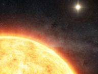 Vue d'artiste du Soleil et de son compagnon supposé. // Source : M. Weiss (photo recadrée)