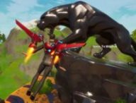 La statue Black Panther dans Fortnite // Source : YouTube/ Comrad3s