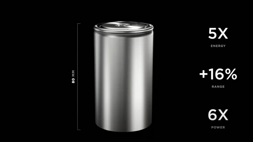 Nouvelle cellule Tesla // Source : Capture d'écran Nouvelle cellule Tesla // Source : Capture d'écran