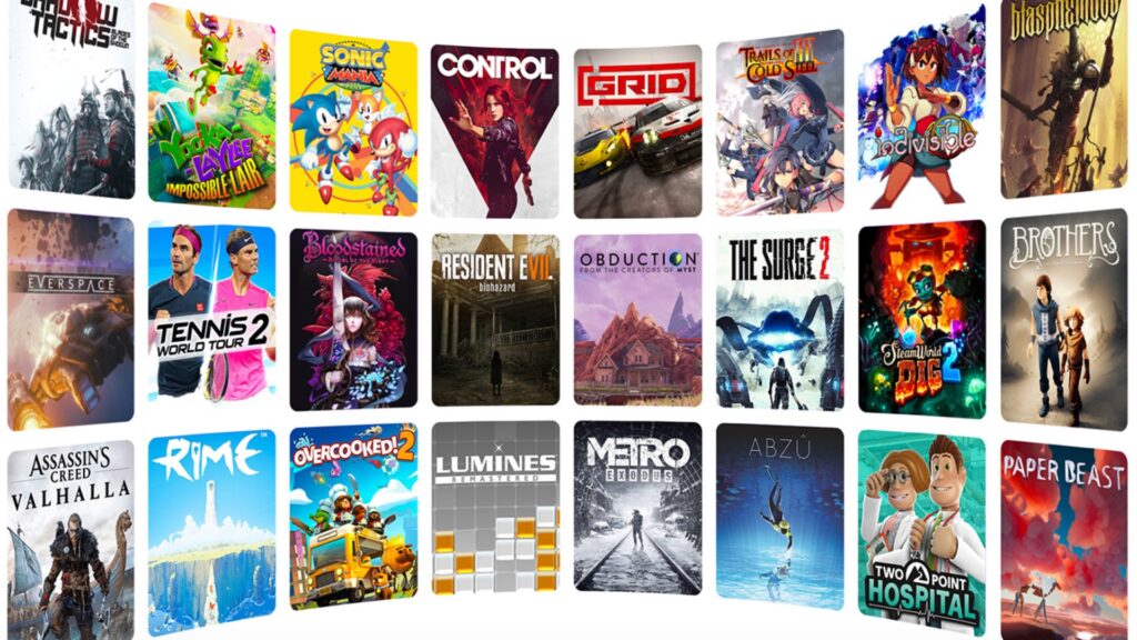 Le catalogue d'Amazon Luna // Source : Amazon Le catalogue d'Amazon Luna // Source : Amazon