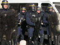 Des CRS à Montpellier, début 2019. // Source : Peter Des CRS à Montpellier, début 2019. // Source : Peter