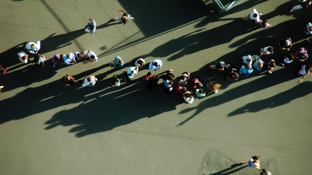 Une file d'attente // Source : Halacious Une file d'attente // Source : Halacious
