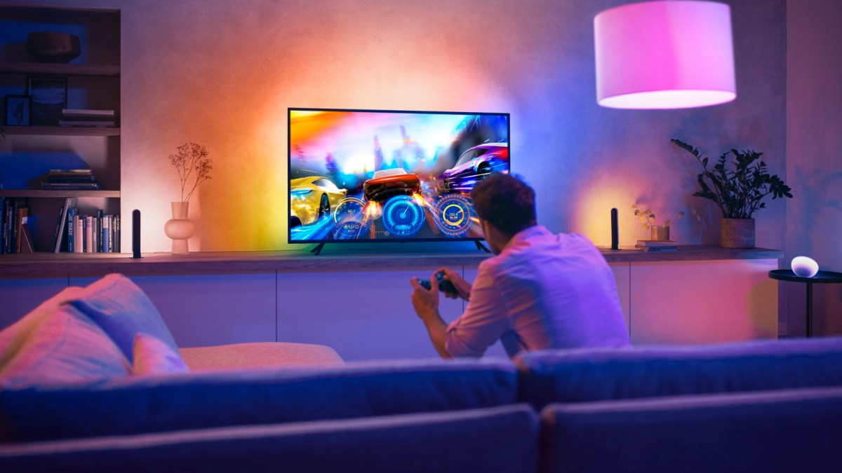 Philips Hue Play en mode gaming // Source : Signify Philips Hue Play en mode gaming // Source : Signify
