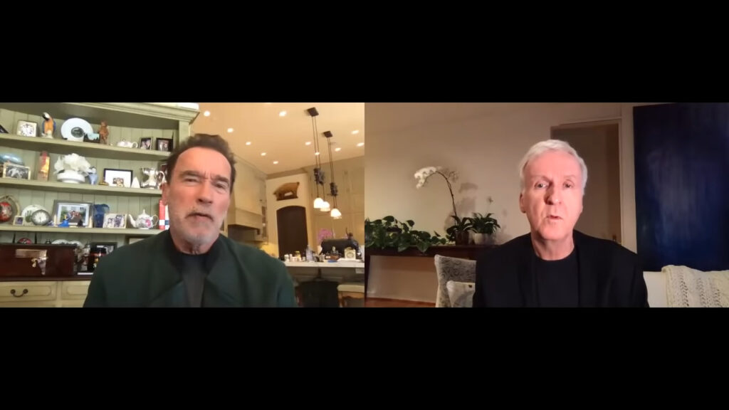 James Cameron et Arnold Schwarznegger James Cameron et Arnold Schwarznegger