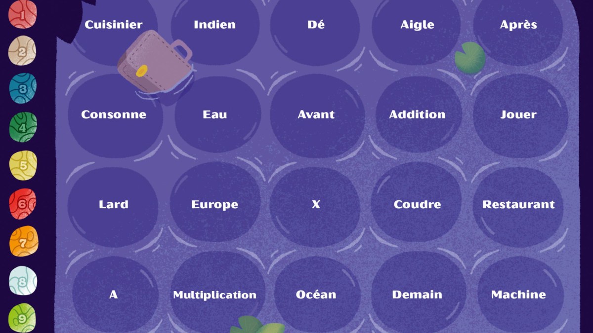 Le jeu Ricochet. // Source : Flip Flap Éditions Le jeu Ricochet. // Source : Flip Flap Éditions