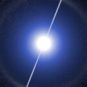 Représentation d'un pulsar. // Source : Wikimedia/CC/Elmi1966 (photo recadrée)