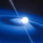 Vue d'artiste d'un pulsar. // Source : ESO/L. Calçada (photo recadrée) Vue d'artiste d'un pulsar. // Source : ESO/L. Calçada (photo recadrée)