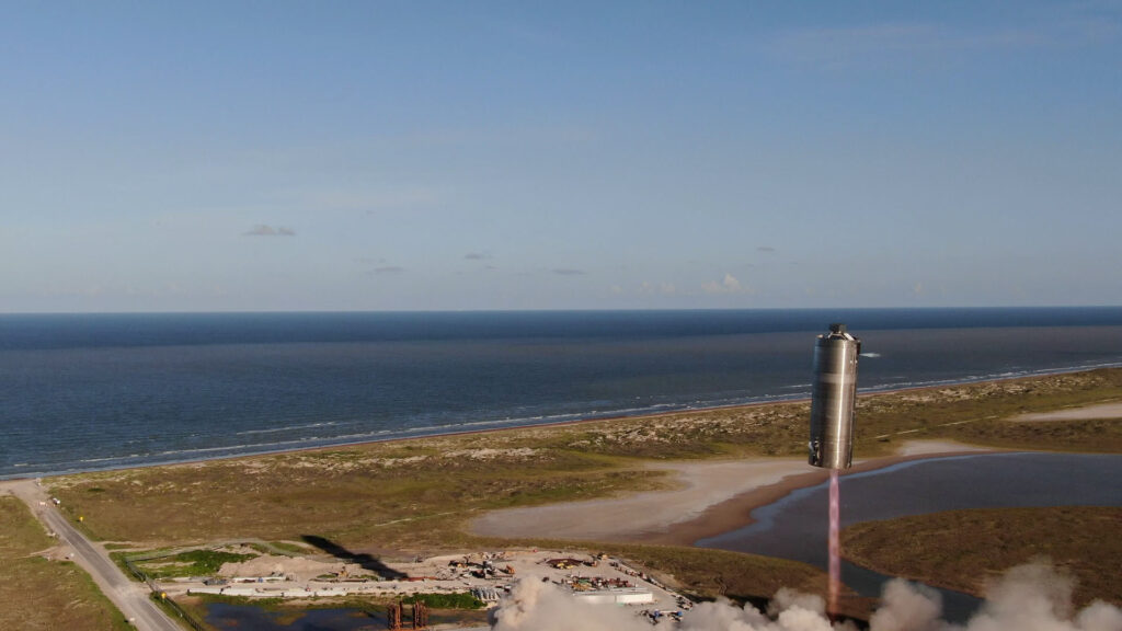 Une photo prise par SpaceX lors du vol survenu début août. // Source : SpaceX Une photo prise par SpaceX lors du vol survenu début août. // Source : SpaceX