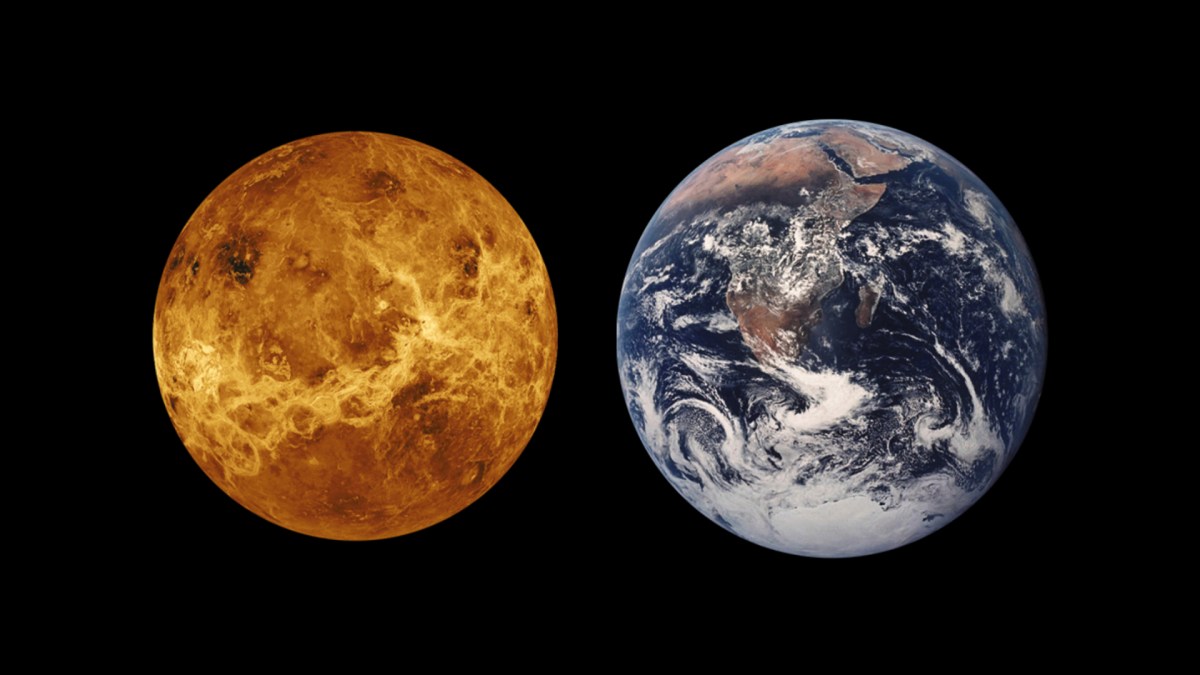 Vénus et la Terre. // Source : Pixabay Vénus et la Terre. // Source : Pixabay