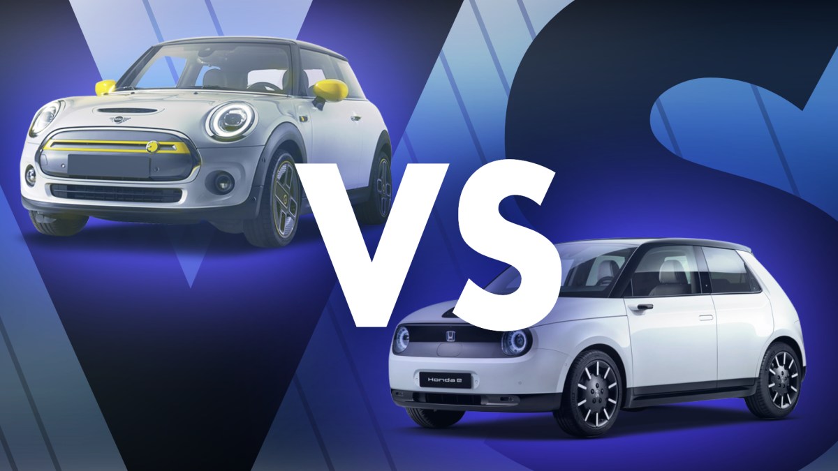 Honda e versus Mini Cooper SE // Source : Claire Braikeh pour Numerama Honda e versus Mini Cooper SE // Source : Claire Braikeh pour Numerama