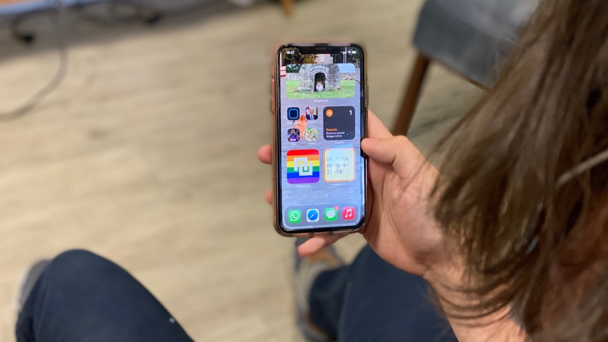Un écran d'accueil d'iPhone personnalisé // Source : François Manens/Numerama Un écran d'accueil d'iPhone personnalisé // Source : François Manens/Numerama