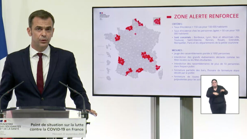 Carte de la zone d'alerte renforcée. // Source : @MinSoliSante Carte de la zone d'alerte renforcée. // Source : @MinSoliSante