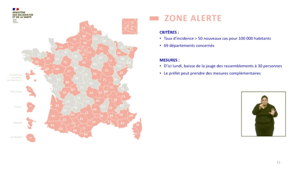 Carte de la zone d'alerte. // Source : @MinSoliSante Carte de la zone d'alerte. // Source : @MinSoliSante