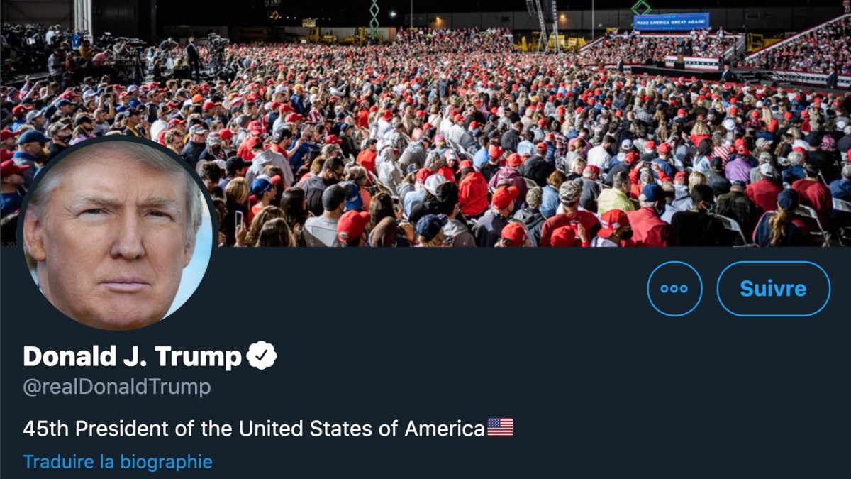 Le compte Twitter de Donald Trump n'aurait été protégé que par un bête mot de passe. // Source : Capture d'écran Twitter Le compte Twitter de Donald Trump n'aurait été protégé que par un bête mot de passe. // Source : Capture d'écran Twitter