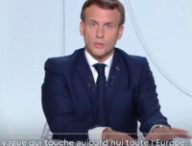 Emmanuel Macron lors de l'allocution du 28 octobre 2020 // Source : Capture d'écran Numerama