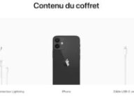 L'iPhone 12... avec des EarPods. // Source : Capture d'écran Apple
