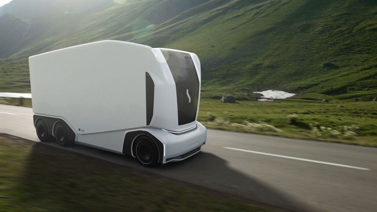 Camion drone d'Einride // Source : Einride (via The Verge) Camion drone d'Einride // Source : Einride (via The Verge)