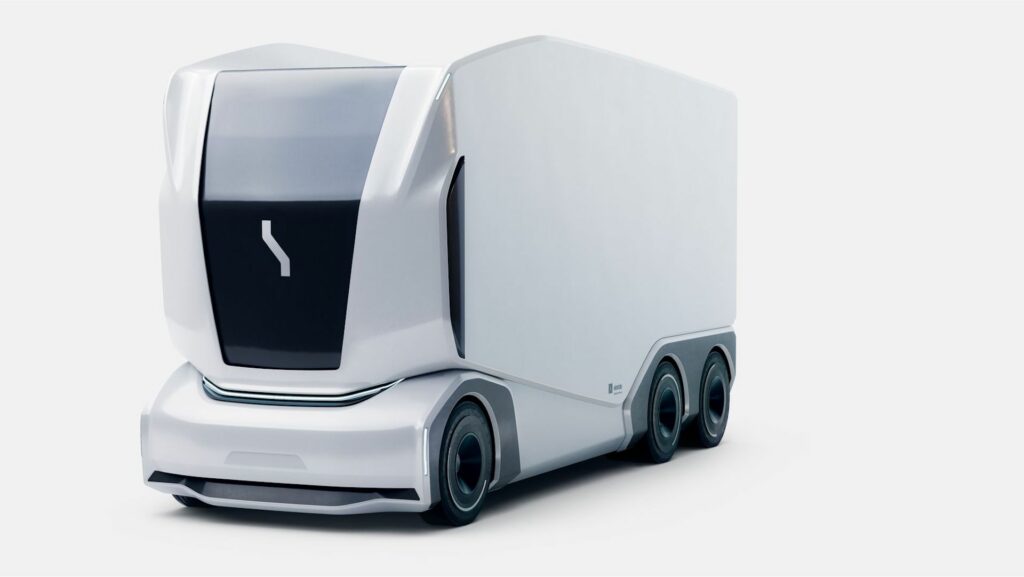 Camion drone d'Einride // Source : Einride (via The Verge) Camion drone d'Einride // Source : Einride (via The Verge)