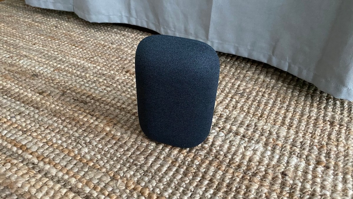 La Nest Audio de Google // Source : Maxime Claudel pour Numerama La Nest Audio de Google // Source : Maxime Claudel pour Numerama