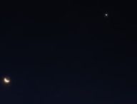 Vénus et la Lune en août 2020. // Source : Flickr/CC/GSankary (photo recadrée)