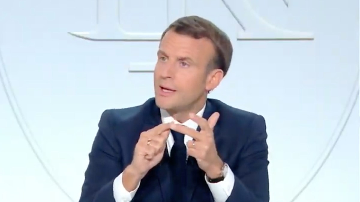 Emmanuel Macron le 14 octobre 2020 // Source : YouTube/Elysée Emmanuel Macron le 14 octobre 2020 // Source : YouTube/Elysée