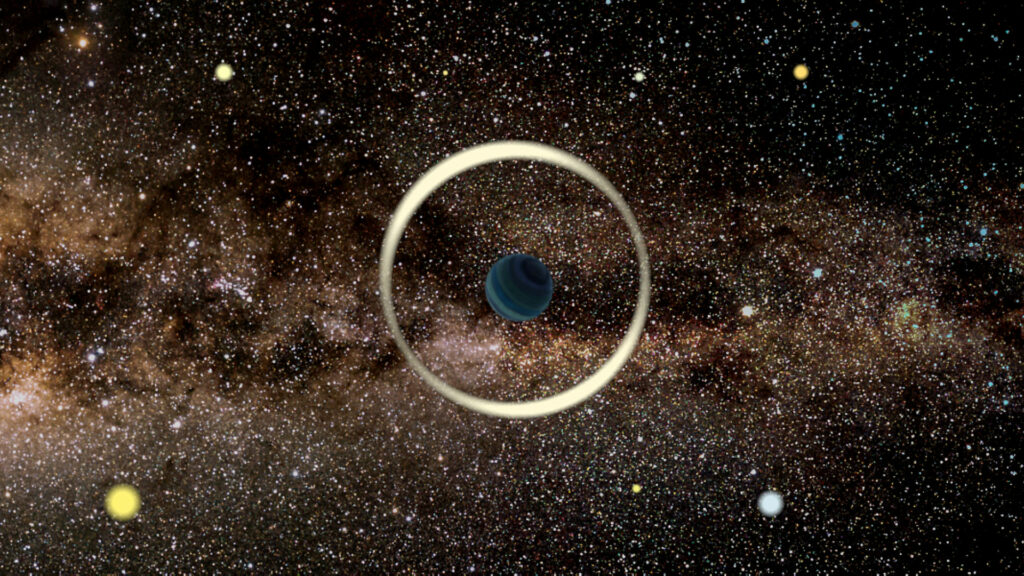 Vue d'artiste d'une planète errante. // Source : Jan Skowron / Astronomical Observatory, University of Warsaw Vue d'artiste d'une planète errante. // Source : Jan Skowron / Astronomical Observatory, University of Warsaw
