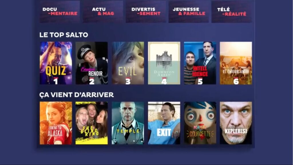 Preview de l'interface de Salto Preview de l'interface de Salto