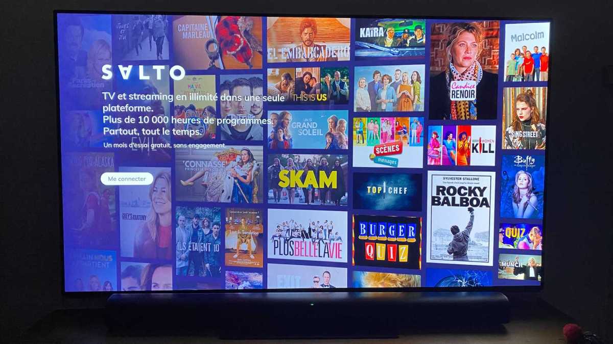 Salto sur une télé en passant par Apple TV // Source : Maxime Claudel pour Numerama Salto sur une télé en passant par Apple TV // Source : Maxime Claudel pour Numerama