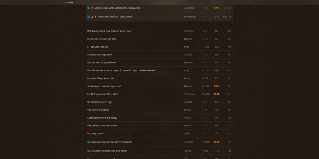 World of Warcraft Forums World of Warcraft Forums