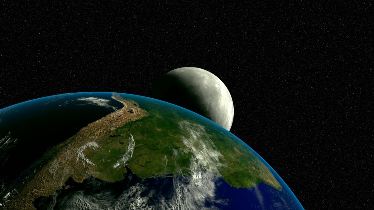La Terre et la Lune. // Source : Pixabay (photo recadrée) La Terre et la Lune. // Source : Pixabay (photo recadrée)