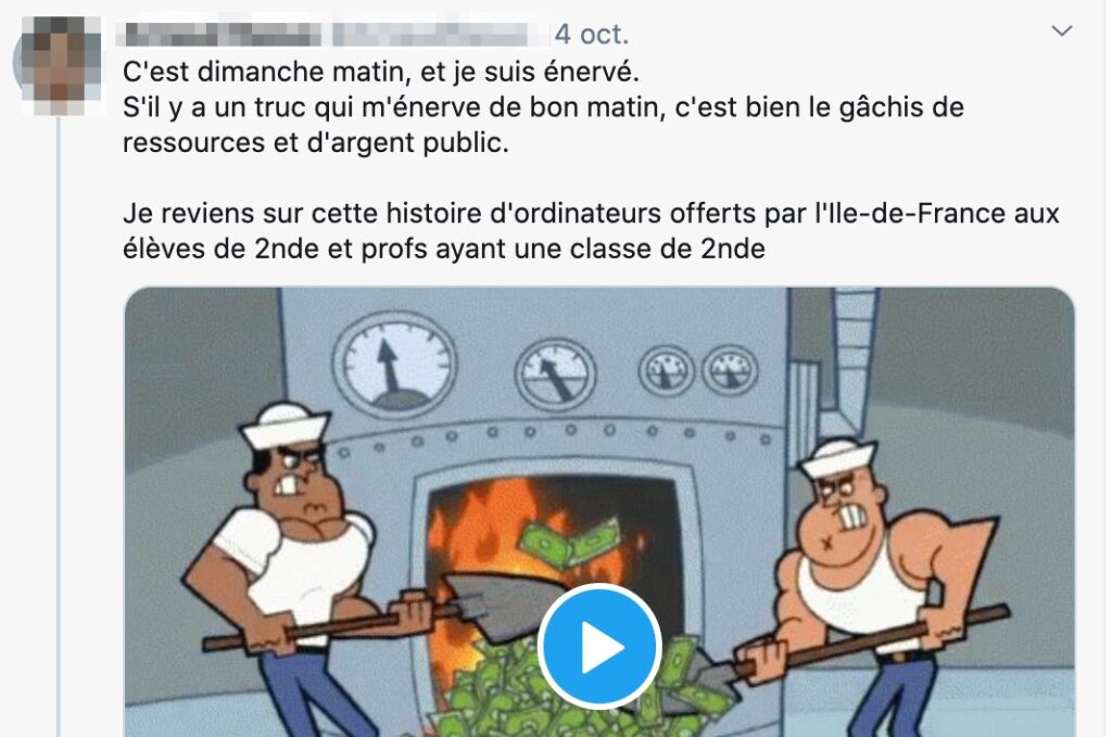 tweet prof idf