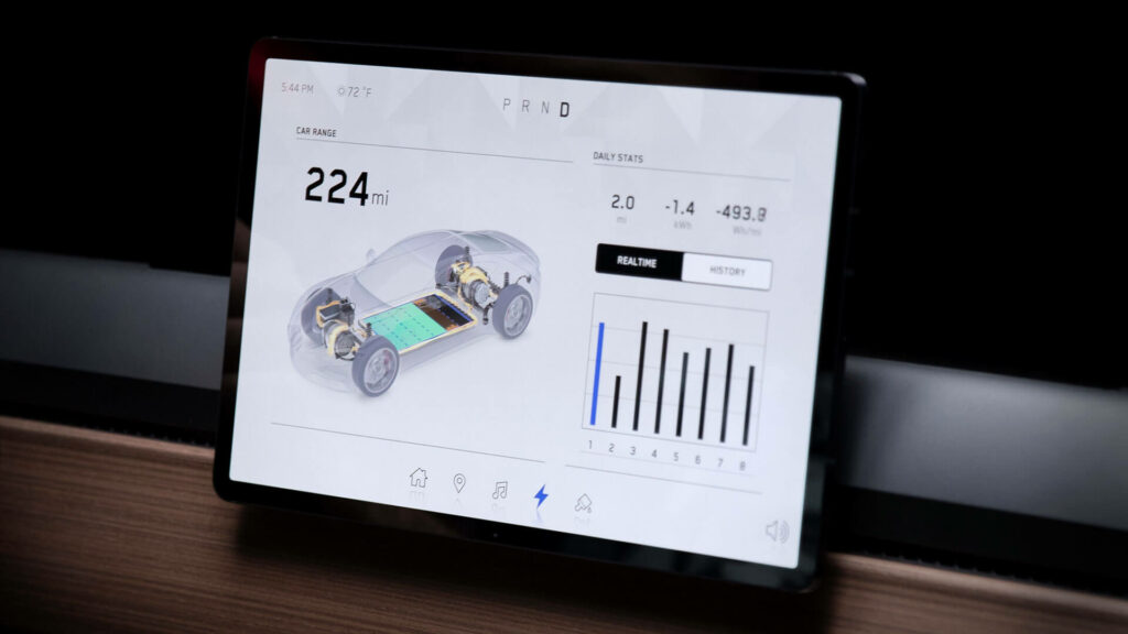 Interface de voiture par Epic Games // Source : Epic Games Interface de voiture par Epic Games // Source : Epic Games