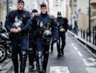 Des CRS à Paris en 2017 // Source : Wikimedia/Kristoffer Trolle