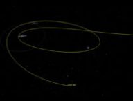 Trajectoire de 2020 SO. // Source : Capture d'écran YouTube JPLraw