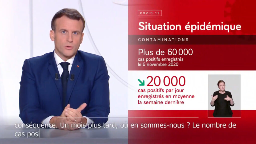 Emmanuel Macron le 24/11/20 // Source : Élysée Emmanuel Macron le 24/11/20 // Source : Élysée
