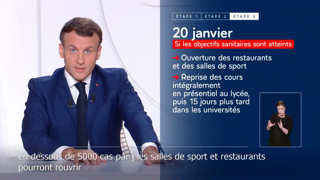 Emmanuel Macron le 24/11/20 // Source : Élysée Emmanuel Macron le 24/11/20 // Source : Élysée