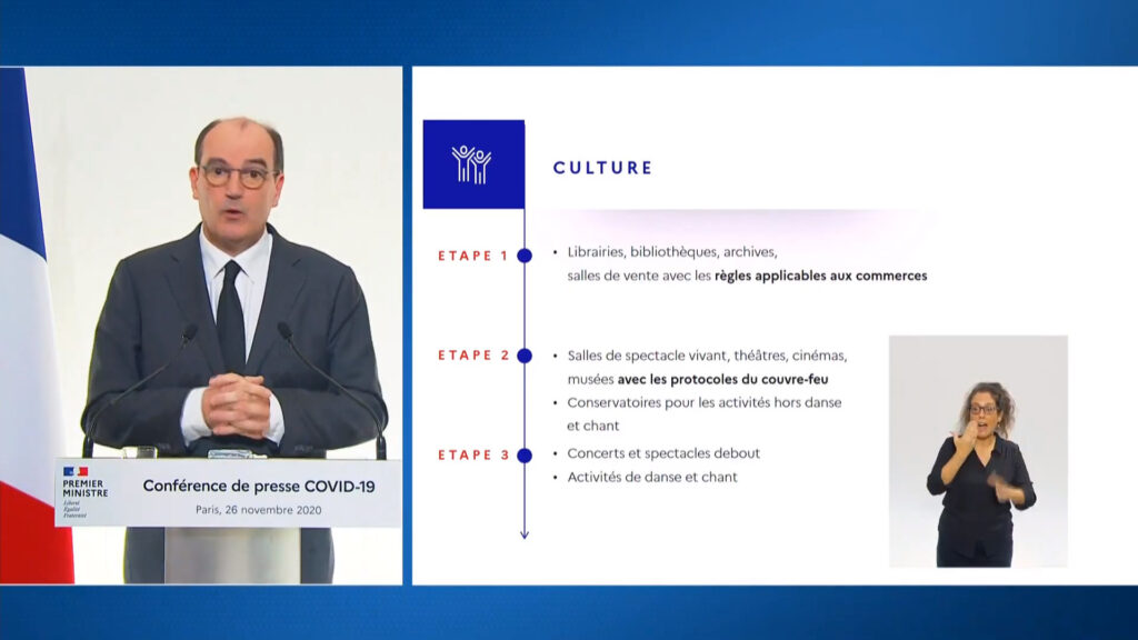 Les mesures de déconfinement pour la culture // Source : Capture d'écran Numerama Les mesures de déconfinement pour la culture // Source : Capture d'écran Numerama