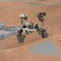 Sur la dune de Dingo Gap. // Source : Capture d'écran Explore with Curiosity