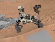 Sur la dune de Dingo Gap. // Source : Capture d'écran Explore with Curiosity