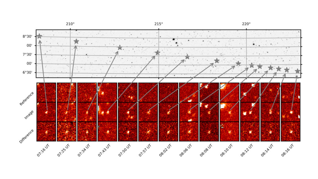 Exemples de flashs. // Source : Capture d'écran via arXiv Exemples de flashs. // Source : Capture d'écran via arXiv
