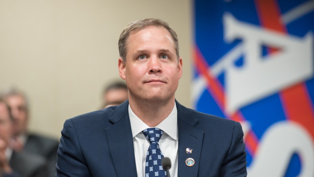 Jim Bridenstine, l'administrateur de la Nasa. // Source : NASA/Aubrey Gemignani Jim Bridenstine, l'administrateur de la Nasa. // Source : NASA/Aubrey Gemignani