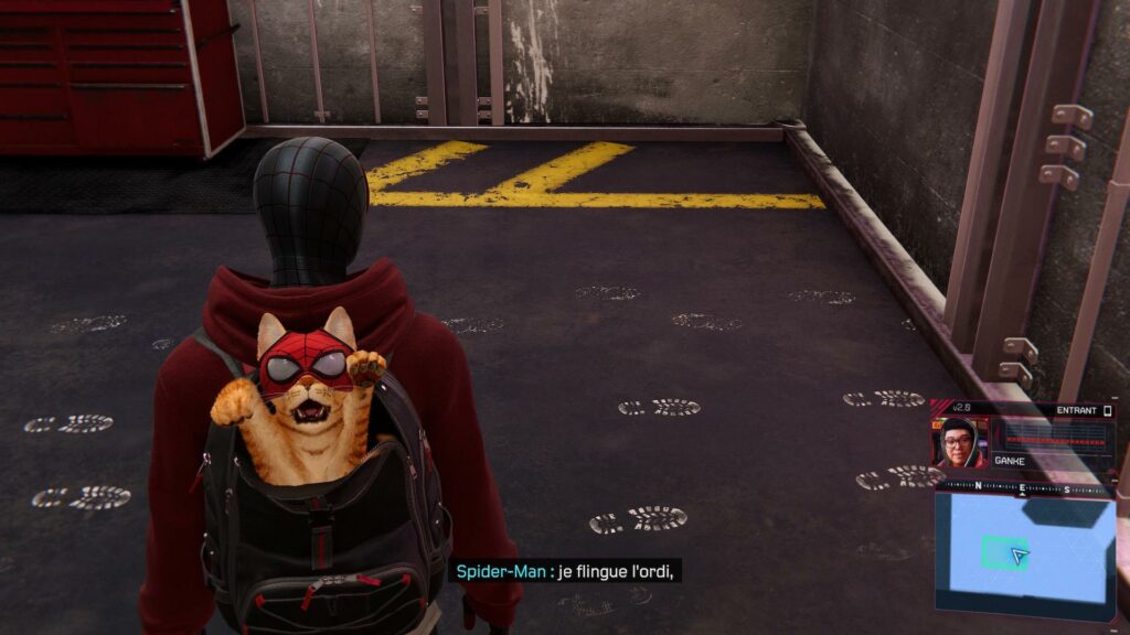 Un chat masqué dans Marvel's Spider-Man: Miles Morales // Source : Capture d'écran PS5 Un chat masqué dans Marvel's Spider-Man: Miles Morales // Source : Capture d'écran PS5