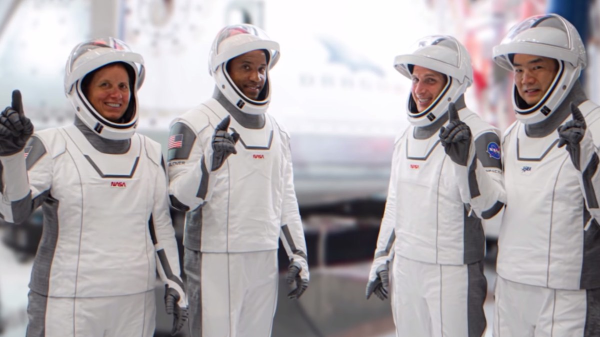 Les 4 astronautes qui iront à bord de l'ISS via SpaceX // Source : Nasa/YouTube Les 4 astronautes qui iront à bord de l'ISS via SpaceX // Source : Nasa/YouTube