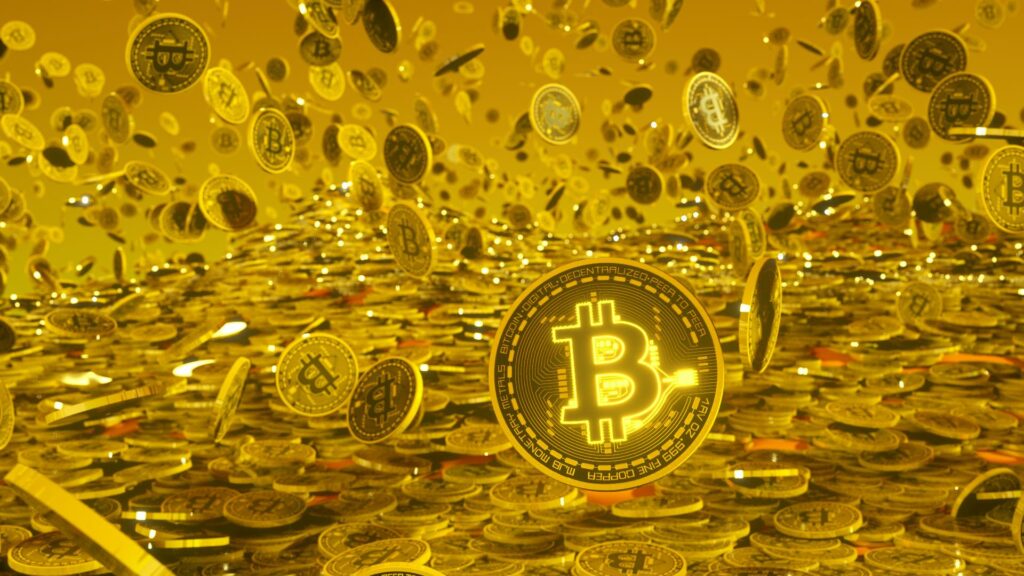Une "pluie de bitcoins" // Source : CCO/Mathis Lesieur Une "pluie de bitcoins" // Source : CCO/Mathis Lesieur