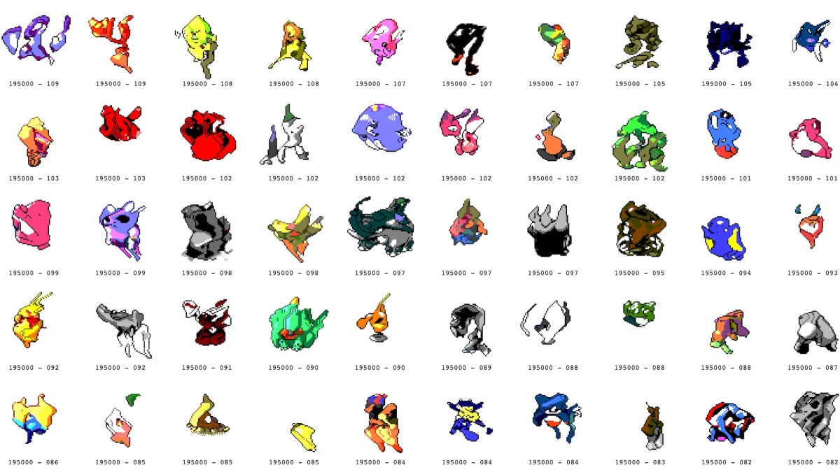GPT-2 a créé 3 000 Pokémon-like. // Source : Matthew Rayfield GPT-2 a créé 3 000 Pokémon-like. // Source : Matthew Rayfield