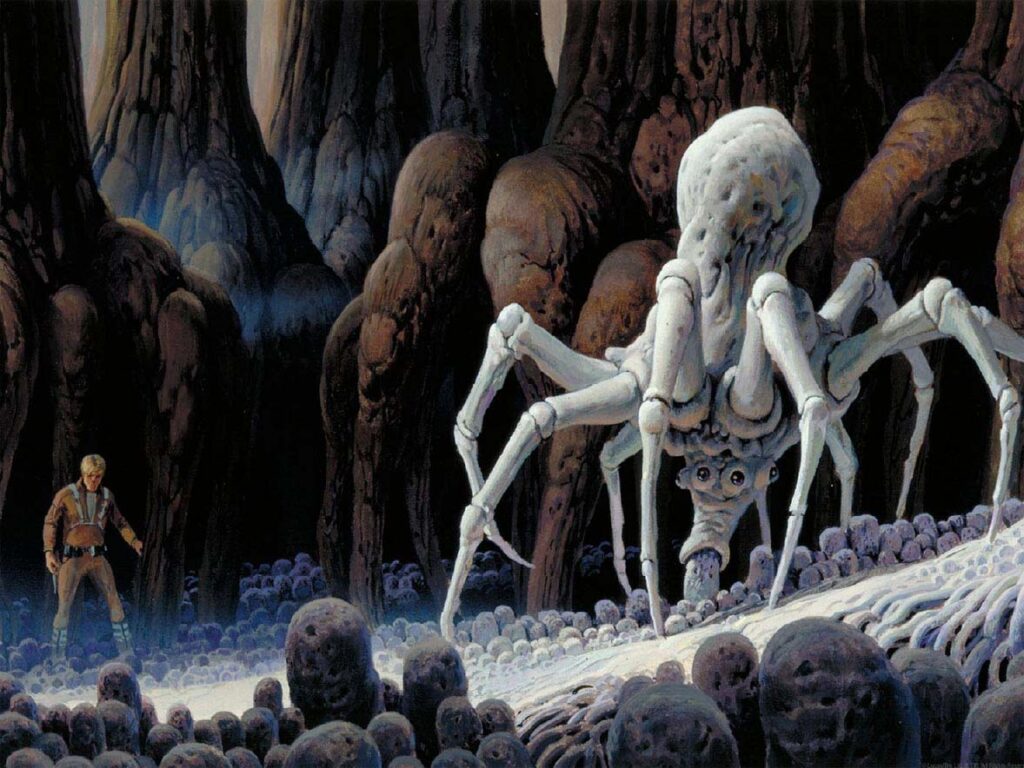 Ralph McQuarrie Knobby white spider Ralph McQuarrie Knobby white spider