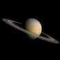 Saturne. // Source : Flickr/CC/bark (photo recadrée et modifiée) Saturne. // Source : Flickr/CC/bark (photo recadrée et modifiée)