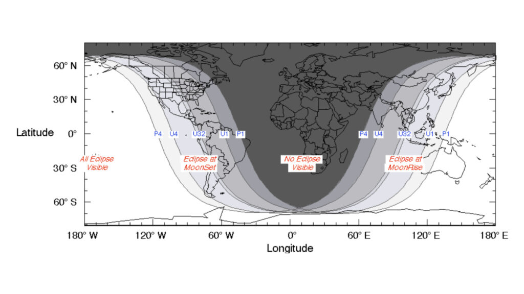 Visibilité de l'éclipse du 26 mai 2021. // Source : Wikimedia/Domaine publicc/Nasa Visibilité de l'éclipse du 26 mai 2021. // Source : Wikimedia/Domaine publicc/Nasa