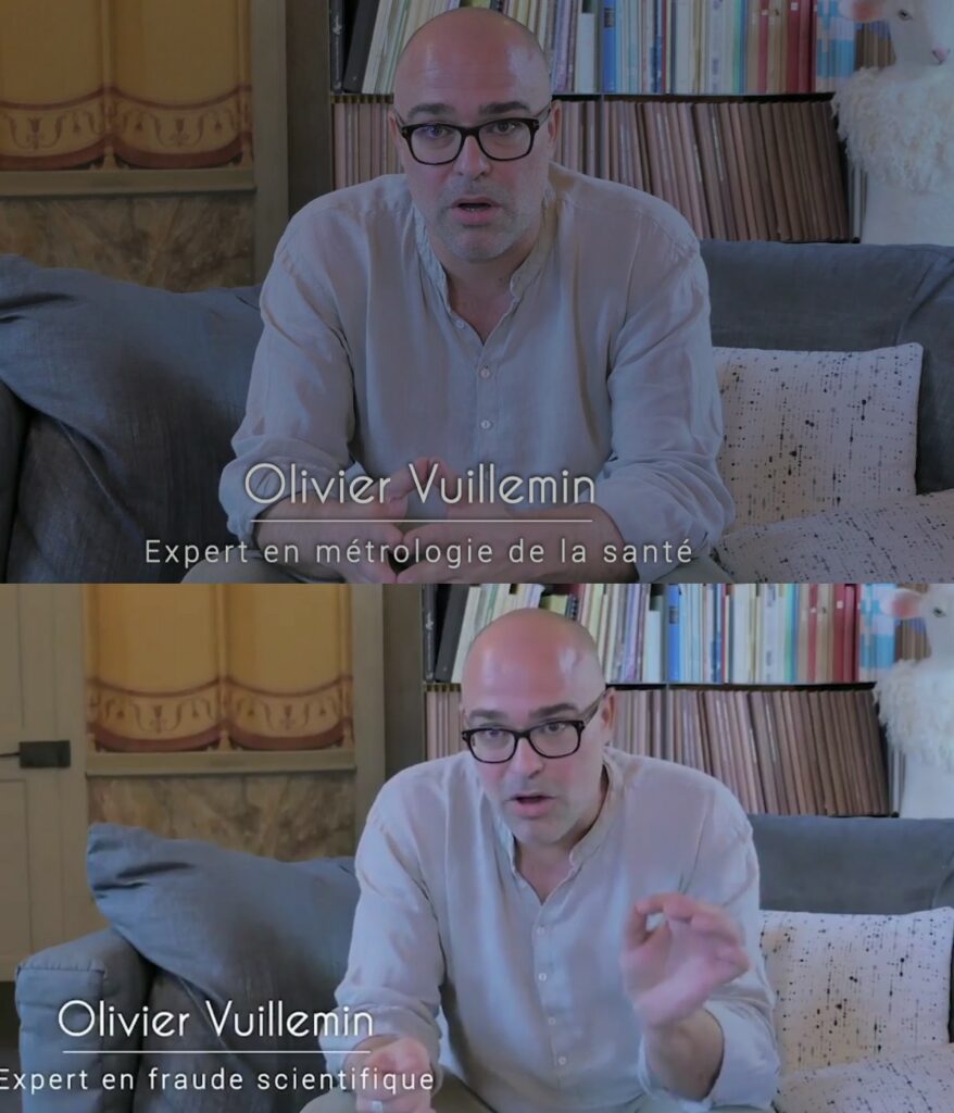 Extraits des deux versions différentes du documentaire : à chaque fois avec une appellation différente, par ailleurs invérifiable et sans aucun sens réel dans le milieu scientifique. Extraits des deux versions différentes du documentaire : à chaque fois avec une appellation différente, par ailleurs invérifiable et sans aucun sens réel dans le milieu scientifique.