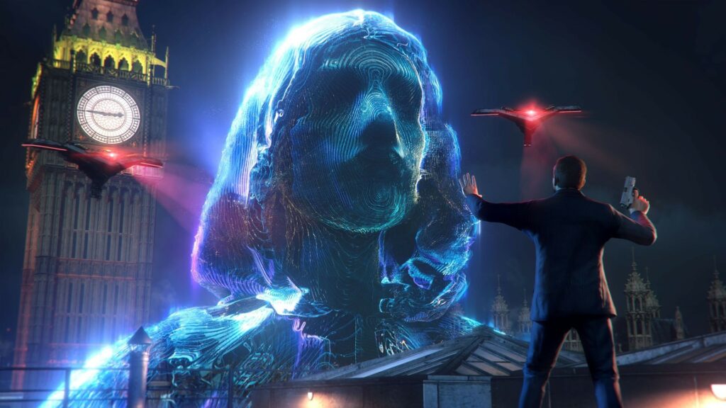Watch Dogs Legion ressemble à une oeuvre cyberpunk, mais n'en a pas tous les traits. // Source : Ubisoft Watch Dogs Legion ressemble à une oeuvre cyberpunk, mais n'en a pas tous les traits. // Source : Ubisoft